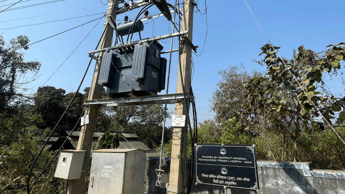 200KVA transformer at Village Panchayat Piligao