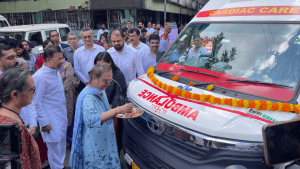 Providing 03 Cardiac and 10 Basic Ambulances