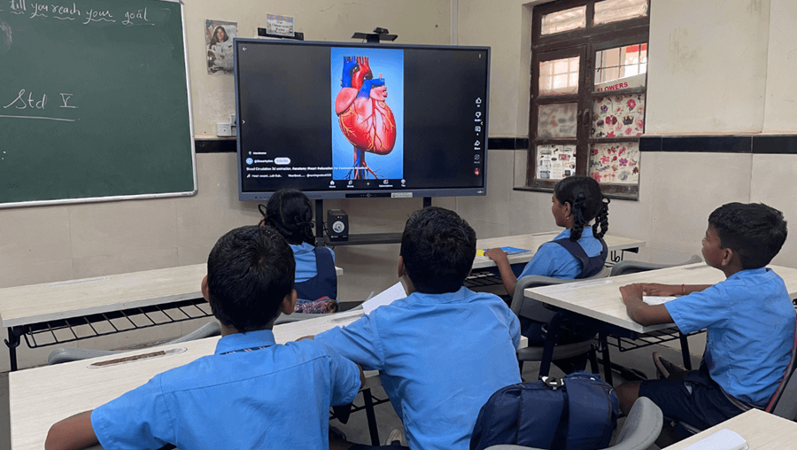 Implementation of Smart classrooms along with STEM labs