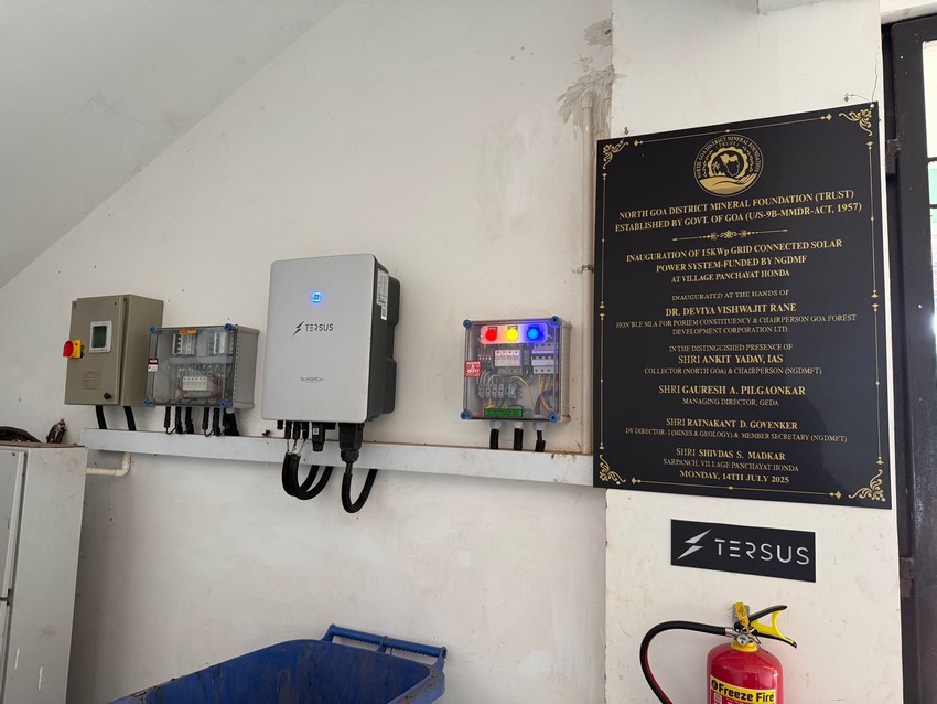 Installation of 15kWp solar grid solar power plant