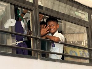 Transportation facility to school going childrens in mining affected areas by K.T.C.L. (Govt.of Goa)