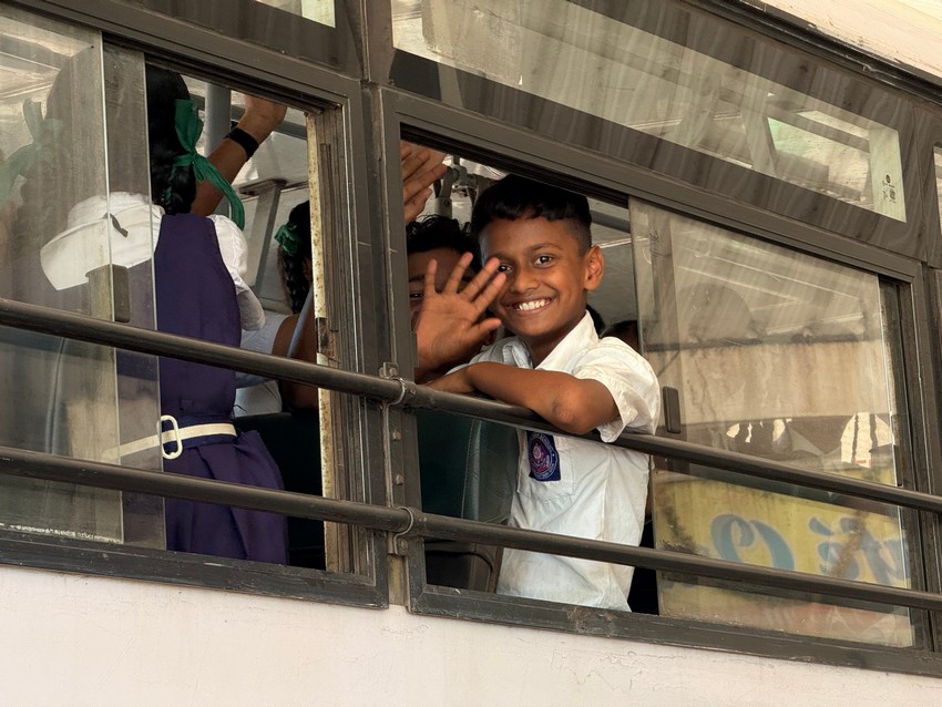 Transportation facility to school going childrens in mining affected areas by K.T.C.L. (Govt.of Goa)