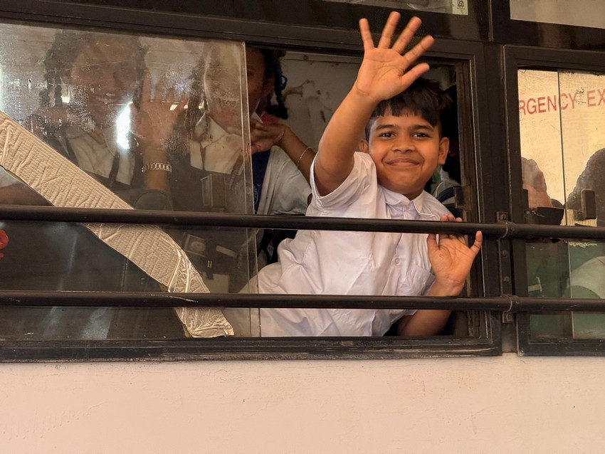 Transportation facility to school going childrens in mining affected areas by K.T.C.L. (Govt.of Goa)