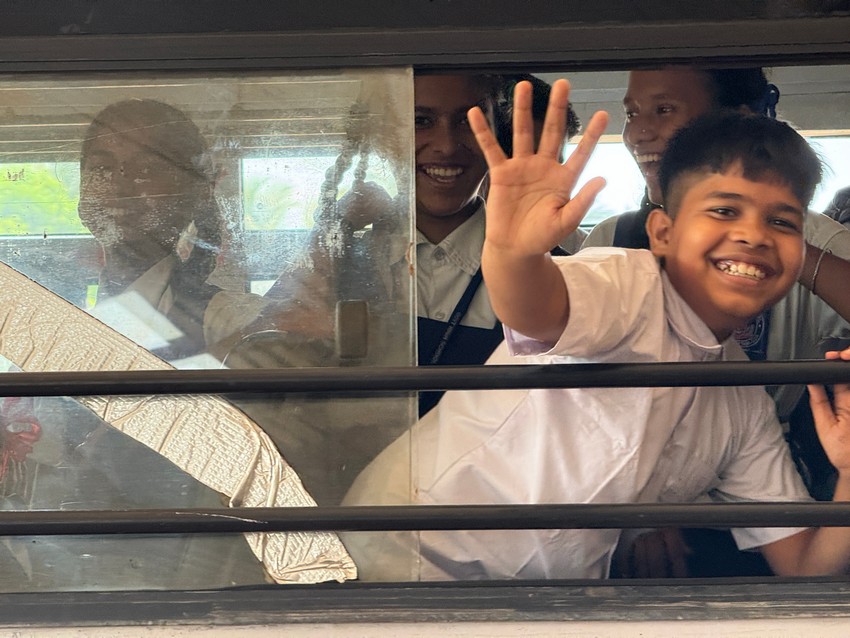 Transportation facility to school going childrens in mining affected areas by K.T.C.L. (Govt.of Goa)