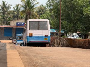 Transportation facility to school going childrens in mining affected areas by K.T.C.L. (Govt.of Goa)