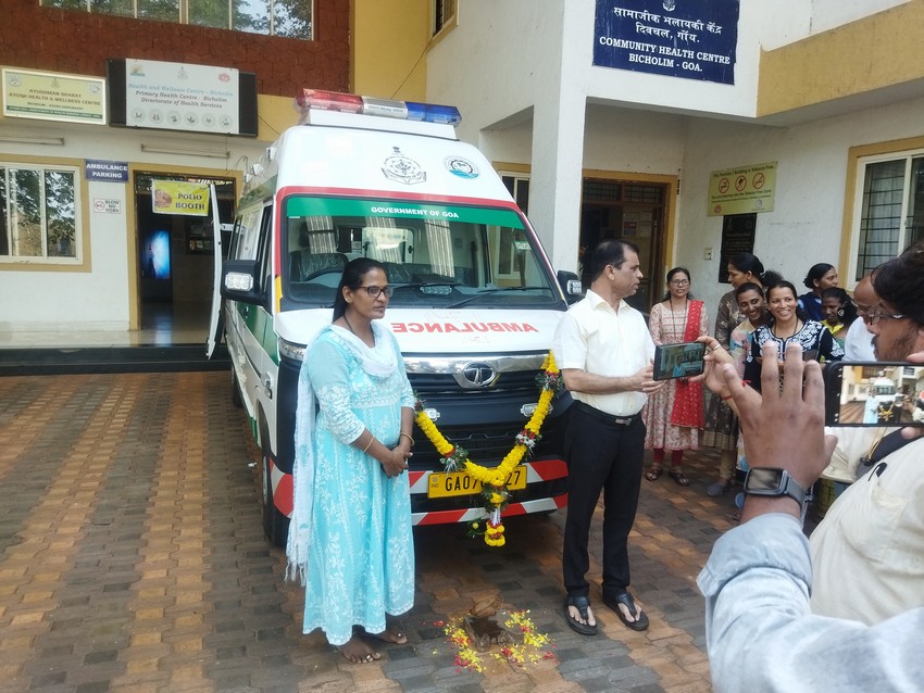 Purchase of Ambulance for CHC Bicholim