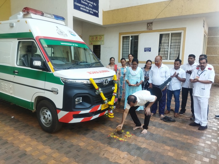 Purchase of Ambulance for CHC Bicholim